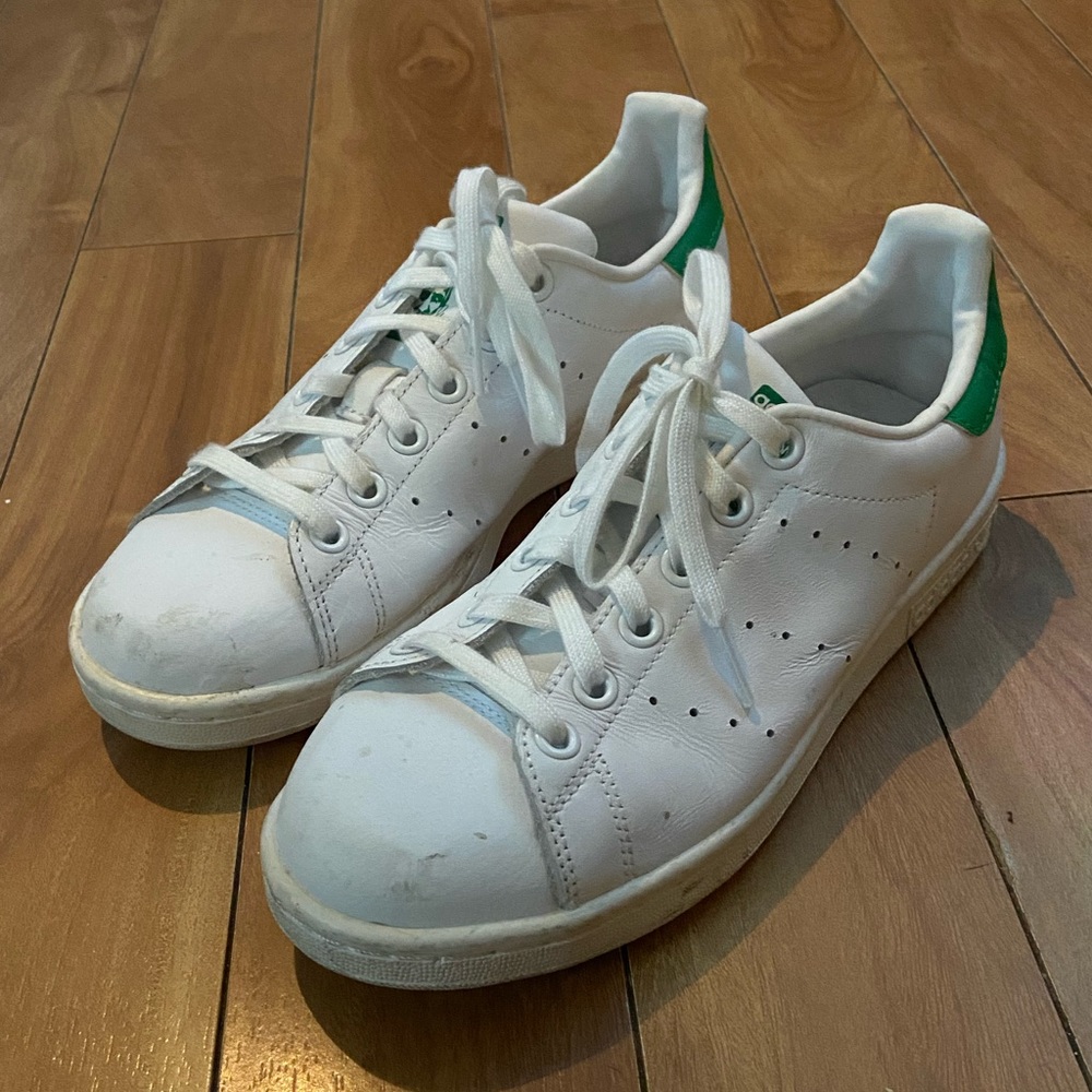adidas Stan Smith Boys Size 4.5Y Low Top Sneakers Lace Up